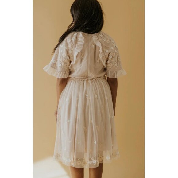 SALT Rosalind Embroidered Tulle Dress XL - Picture 4 of 13